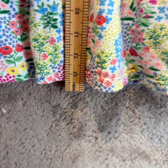 Gymboree Floral Drop Waist Terry Sweatshirt Dress Pockets Girls M 7 8 - Picture 10 of 10